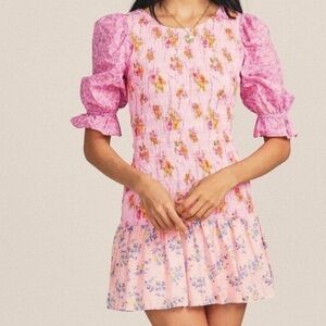 ⭐️LoveShackFancy Luppa Smocked Mini Dress⭐️